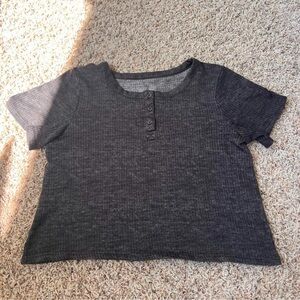 Jockey Gray Cotton Crop Top